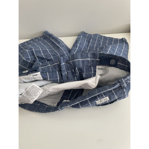 Janie and Jack Boys Blue Plaid Shorts size 16 Grid Preppy Classic Party Summer - Picture 6 of 7